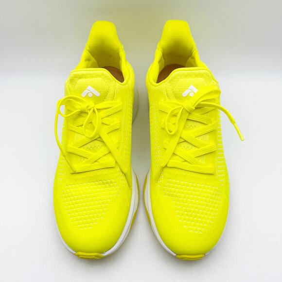 FitFlop Womens VITAMIN FFX Sports Sneakers US 7 Yellow Glow-in-the-Dark Knit NIB - Picture 7 of 13